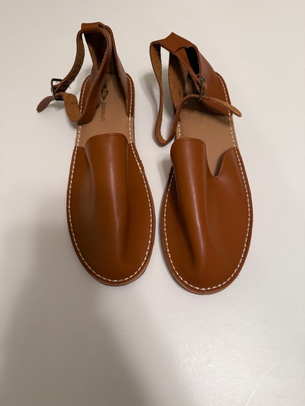Jolimall Brown Leather Loafers NWOT! Size 12